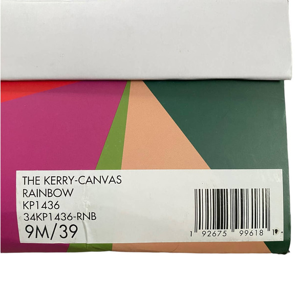 Katy Perry-The Kerry-Slip On Rainbow Sneaker-Size 9-New In Box-Canvas-Rainbow - Picture 7 of 9